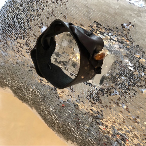 Stunning BoHo Leather Cuff Bracelet, Handmade - Picture 3 of 5